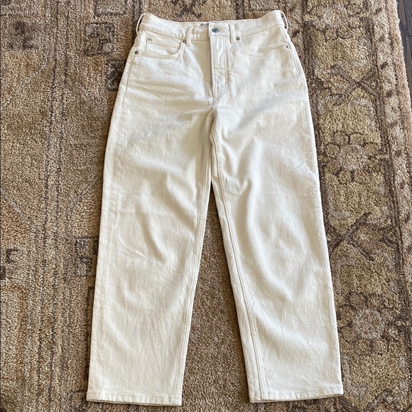 Everlane Way High Jean in Ecru - Picture 2 of 8